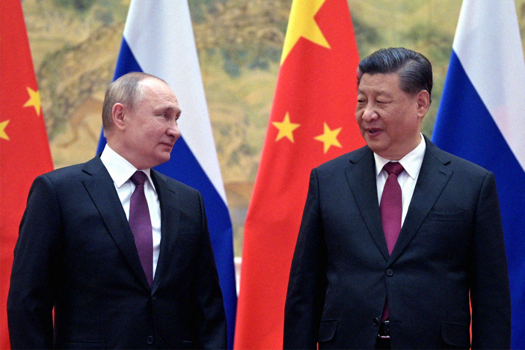 Presidente Vladimir Putin de Rusia y Presidente Xi Jinping de China.
