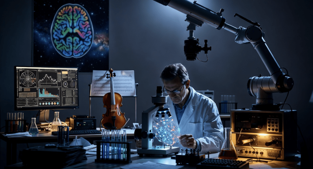 Astrofísica, neurociencia, ingeniería y música, para escuchar la estructura del cerebro&nbsp;humano