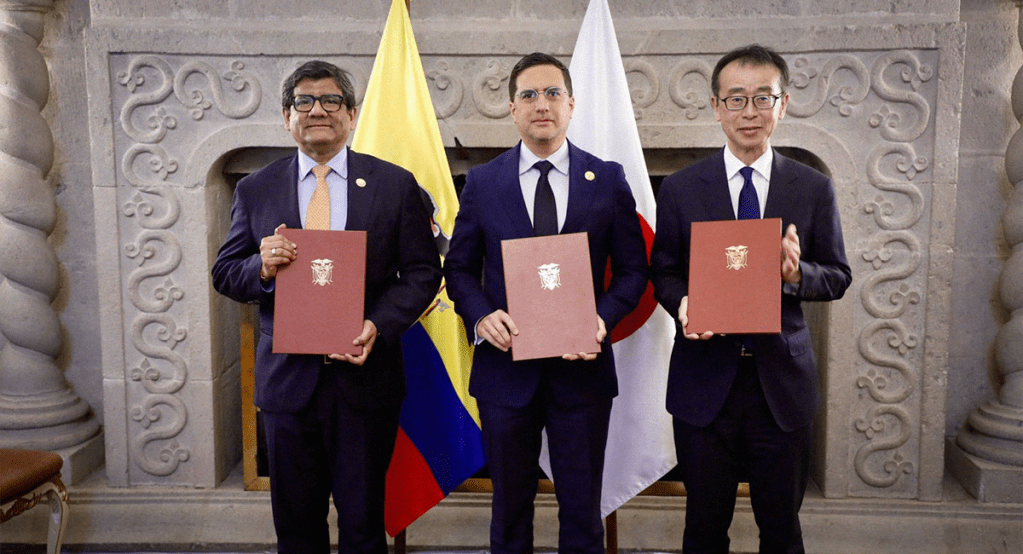 Firma del Memorando de Entendimiento entre Ecuador y Japón